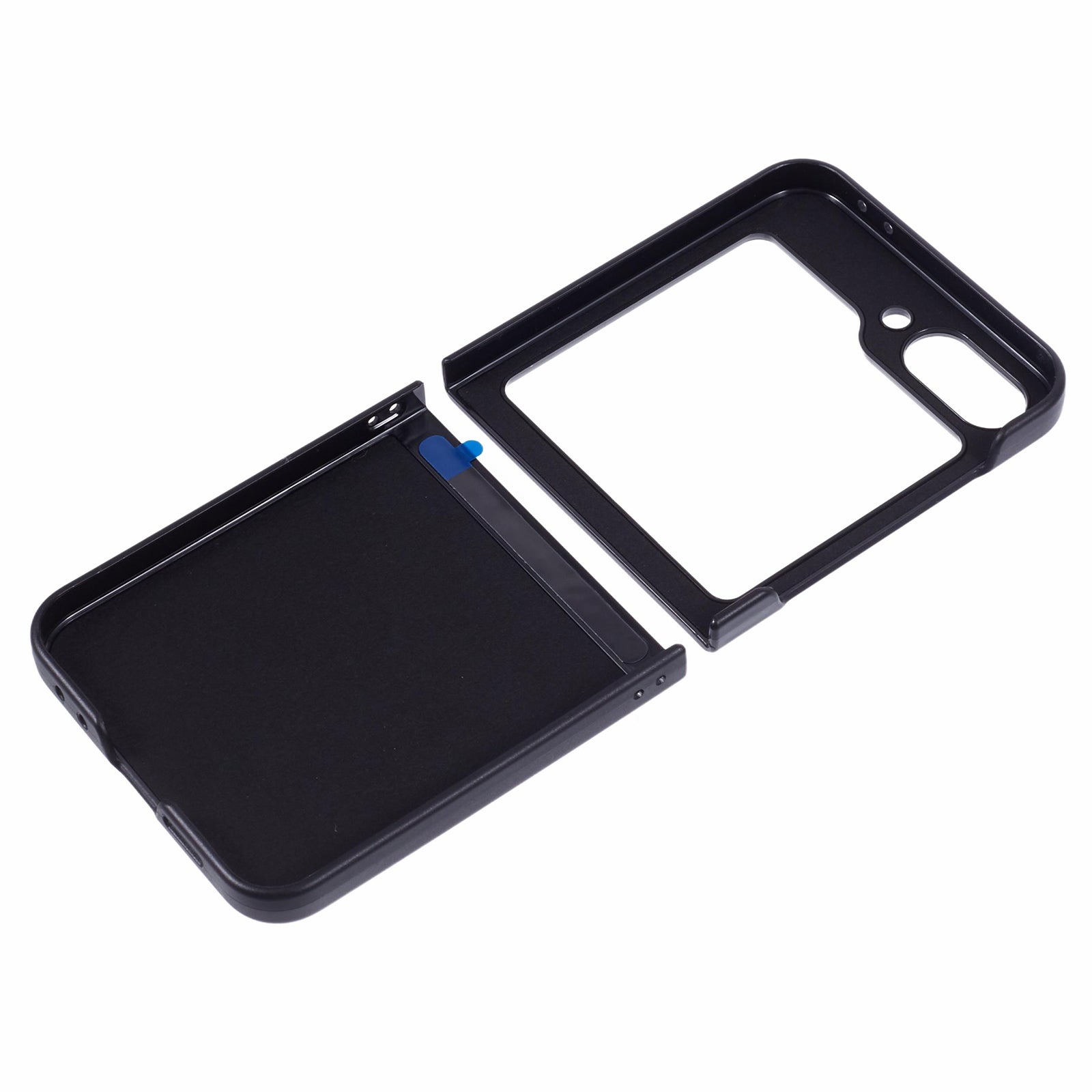 X-LEVEL For Samsung Galaxy Z Flip6 5G Magnetic Kickstand Folding Phone Case PU Leather Coated PC Cover - Dark Blue X-LEVEL For Samsung Galaxy Z Flip6 5G Magnetic Kickstand Folding Phone Case PU Leather Coated PC Cover - Dark Blue